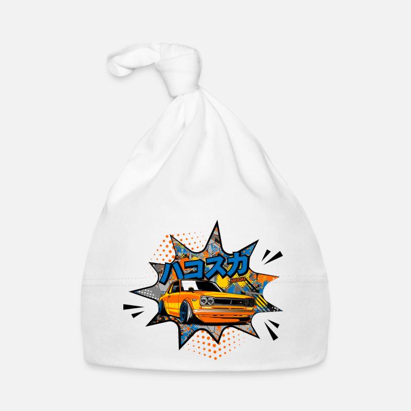 GTR Oldschool - Bonnet bio Bébé - blanc