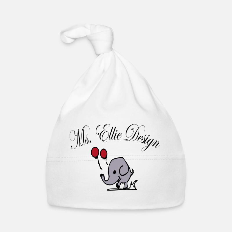 Dame éléphant avec ballons Bonnet bio Bébé