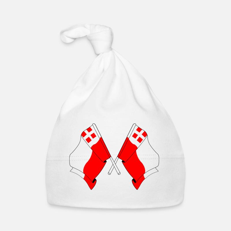 Deux drapeaux de la province d'Utrecht Bonnet bio Bébé