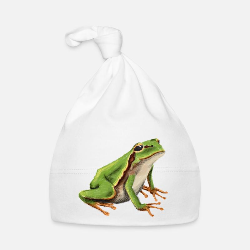 Little tree frog Organic Baby Cap