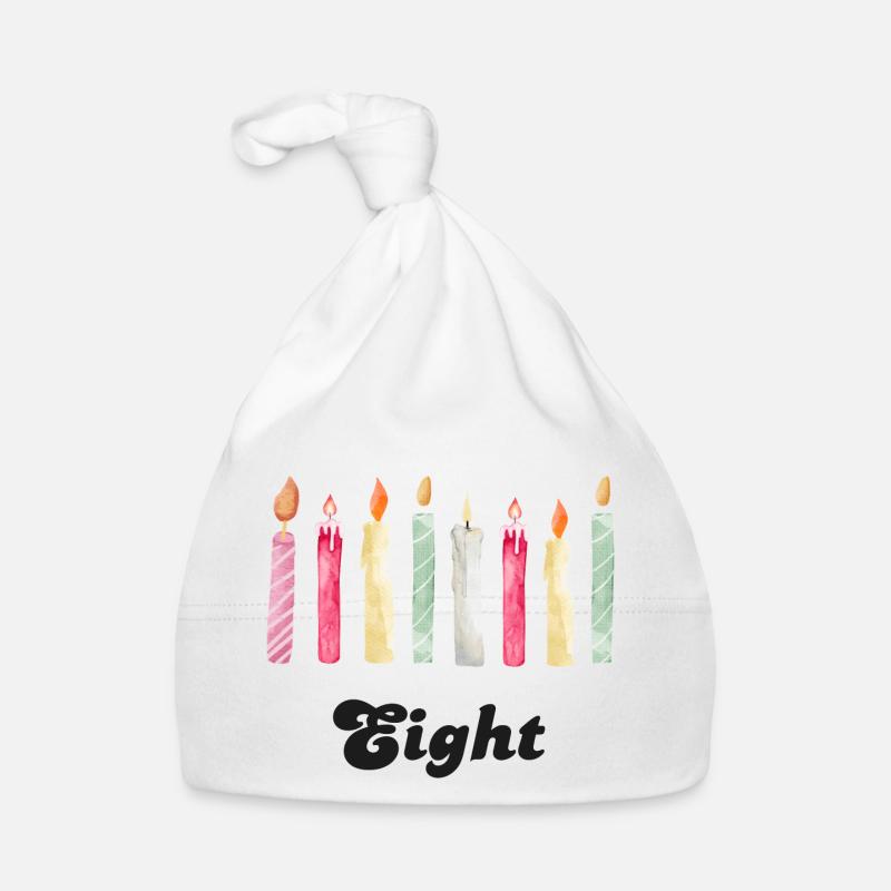 8e anniversaire bougie Bonnet bio Bébé