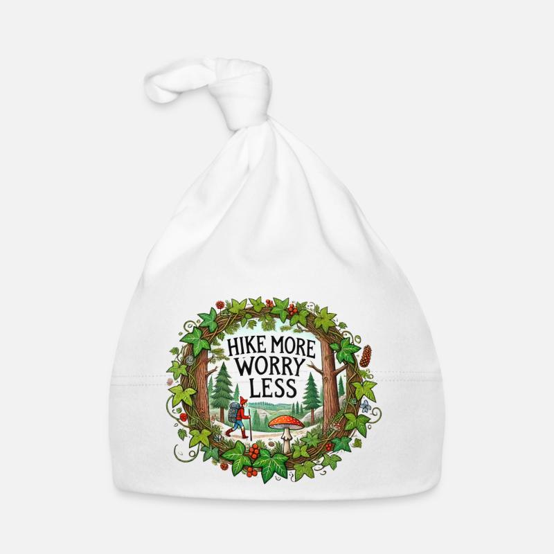 Hike more worry less Organic Baby Cap