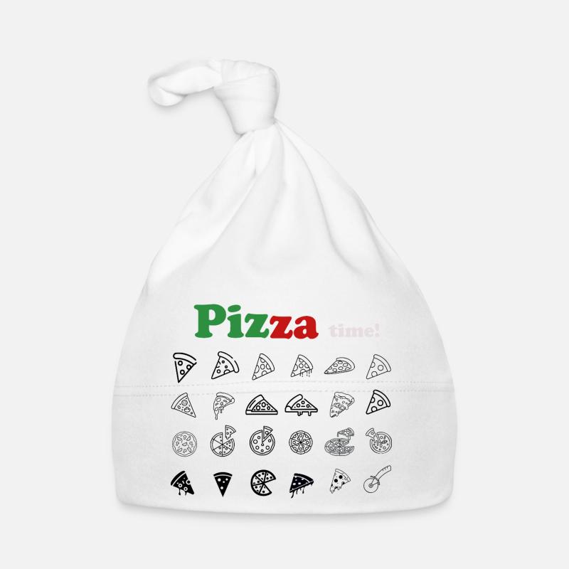 C’est l’heure de la pizza ! Bonnet bio Bébé