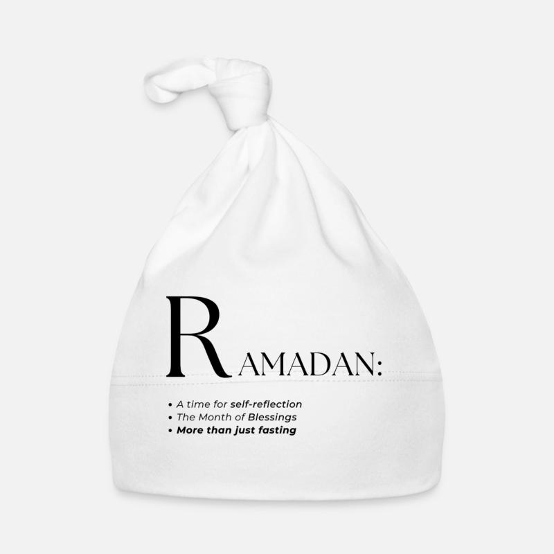 Conception de style de texte du dictionnaire Ramadan Bonnet bio Bébé