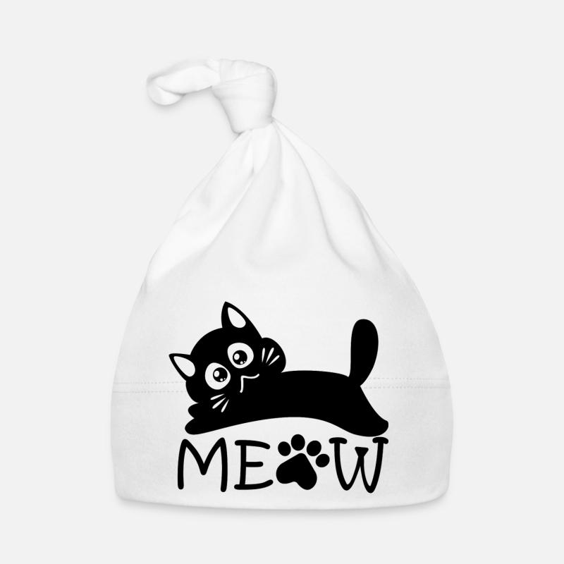 Dramatic Meow Organic Baby Cap