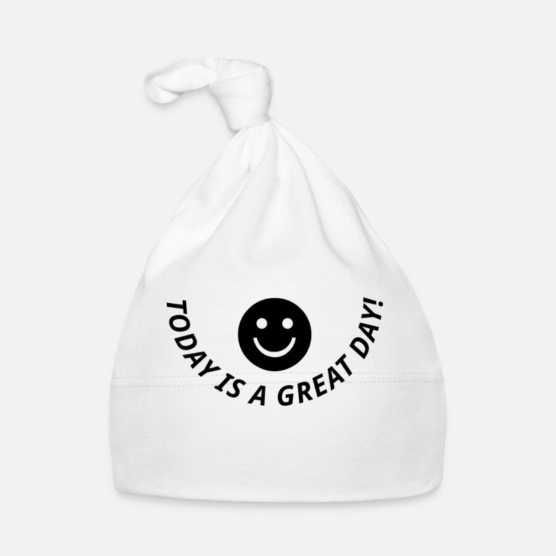 Design "Great day" Unisex different styles Organic Baby Cap