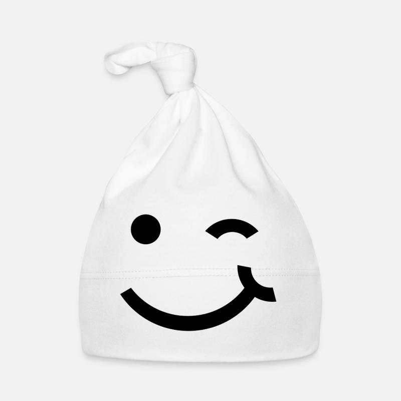 Clin d’œil, sourire clignant de l’œil Bonnet bio Bébé
