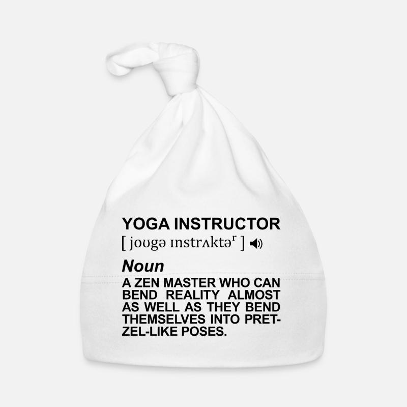 Yogalehrer Bedeutung Baby Bio-Mütze