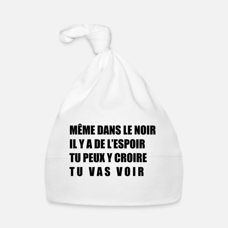 Meme dans le noir Bonnet bio Bébé