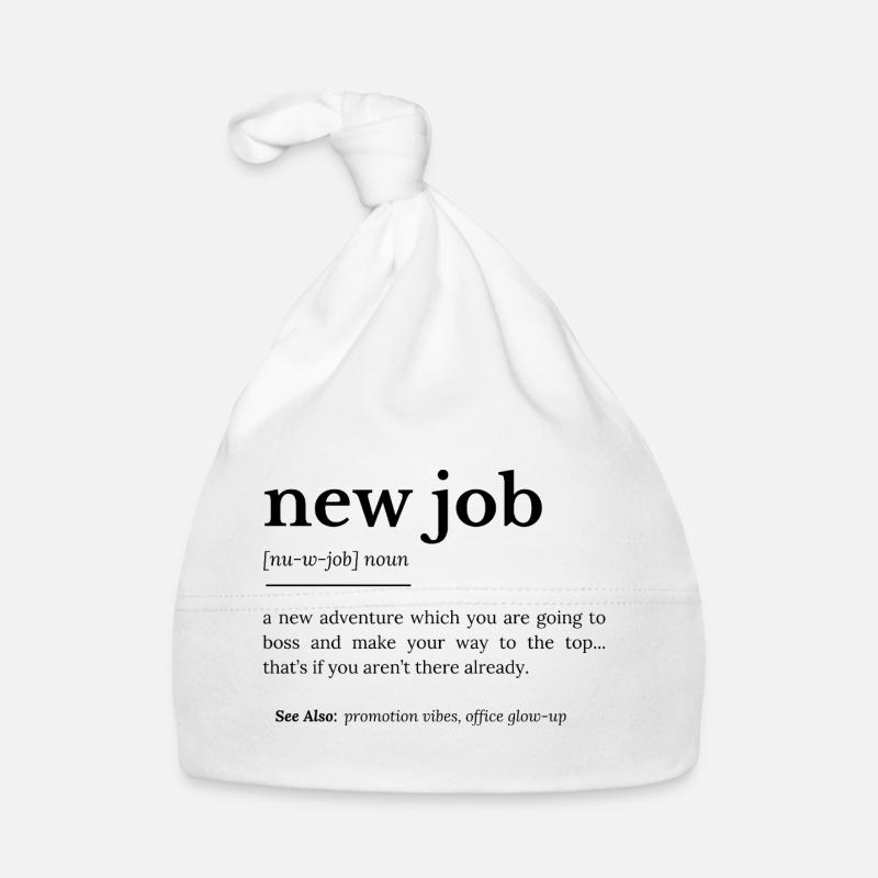 Définition du nouvel emploi - Bonnet bio Bébé - blanc