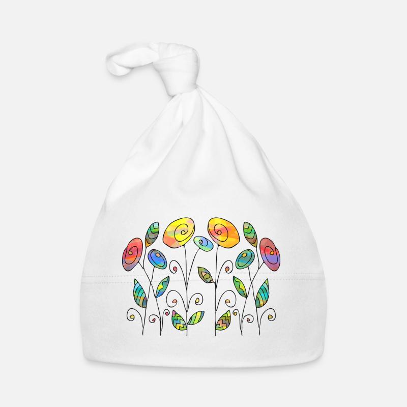 Blumen Baby Bio-Mütze
