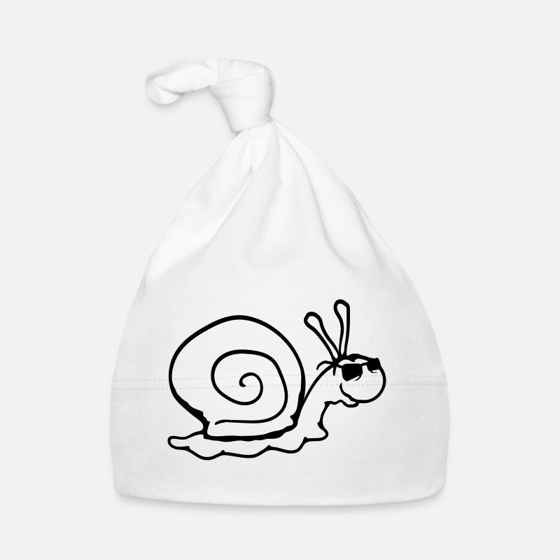 Snail Sunglasses Cool Black Glasses Smile Organic Baby Cap