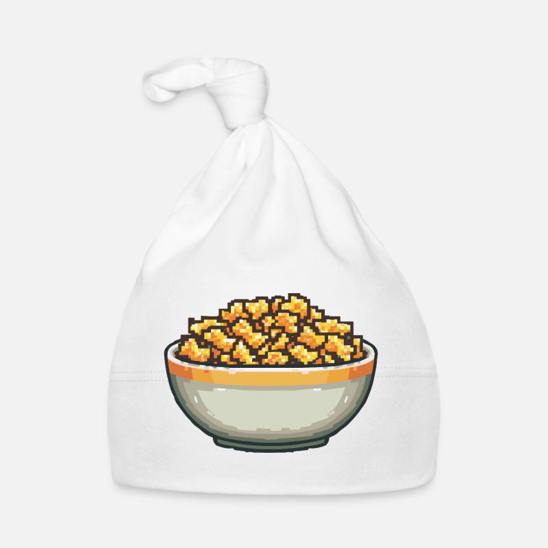 Bol de pop-corn Pixel Art Bonnet bio Bébé
