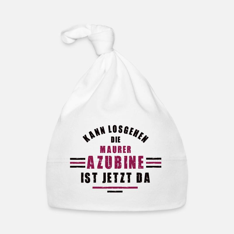 Trainee bricklayer apprenticeship training bricklayer Organic Baby Cap