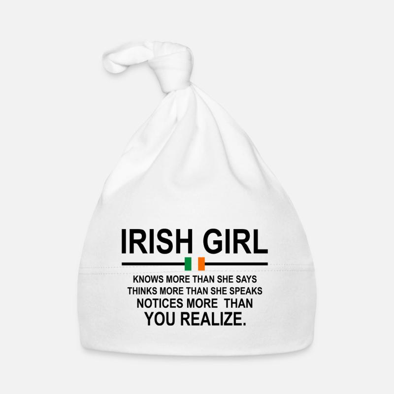 Irisches Mädchen Baby Bio-Mütze