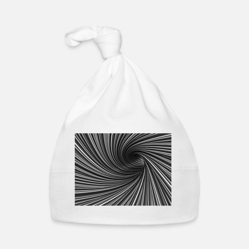 Tourbillon noir et blanc Bonnet bio Bébé