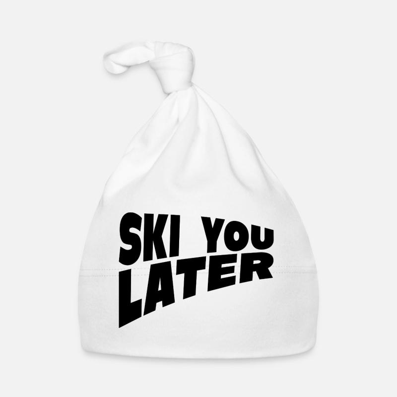 Ski You Later Fun Ski Spruch Baby Bio-Mütze