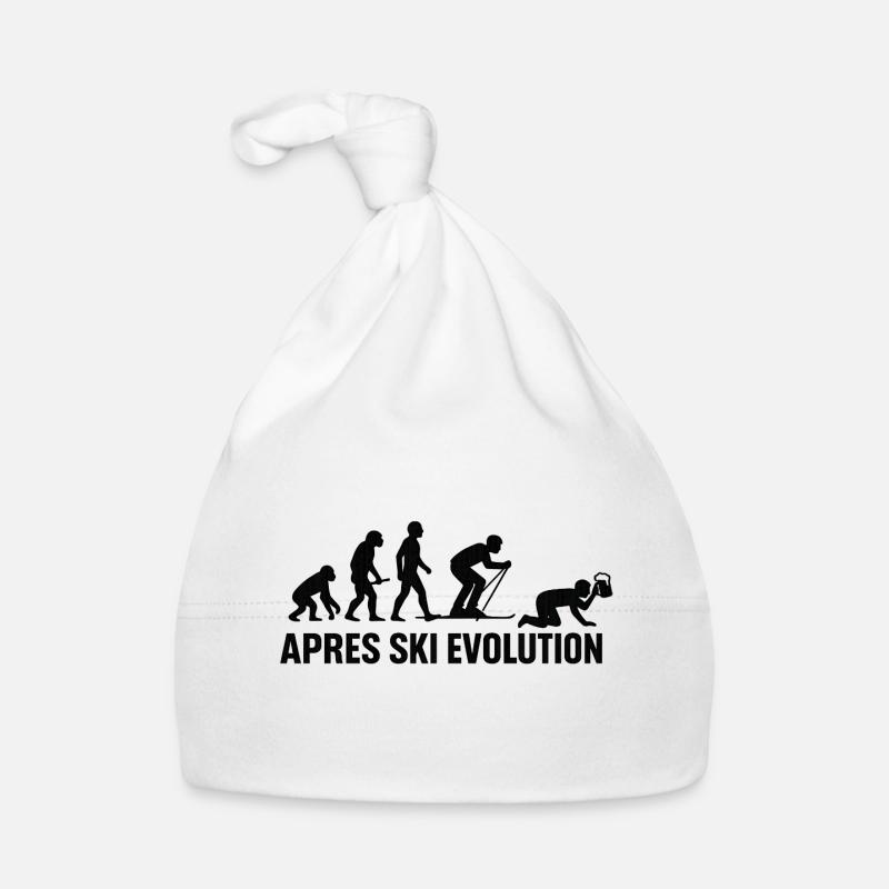  Apres Ski Evolution Skifahren Skiurlaub Baby Bio-Mütze