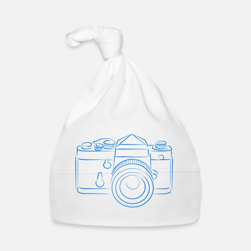 Caméra bleue Bonnet bio Bébé
