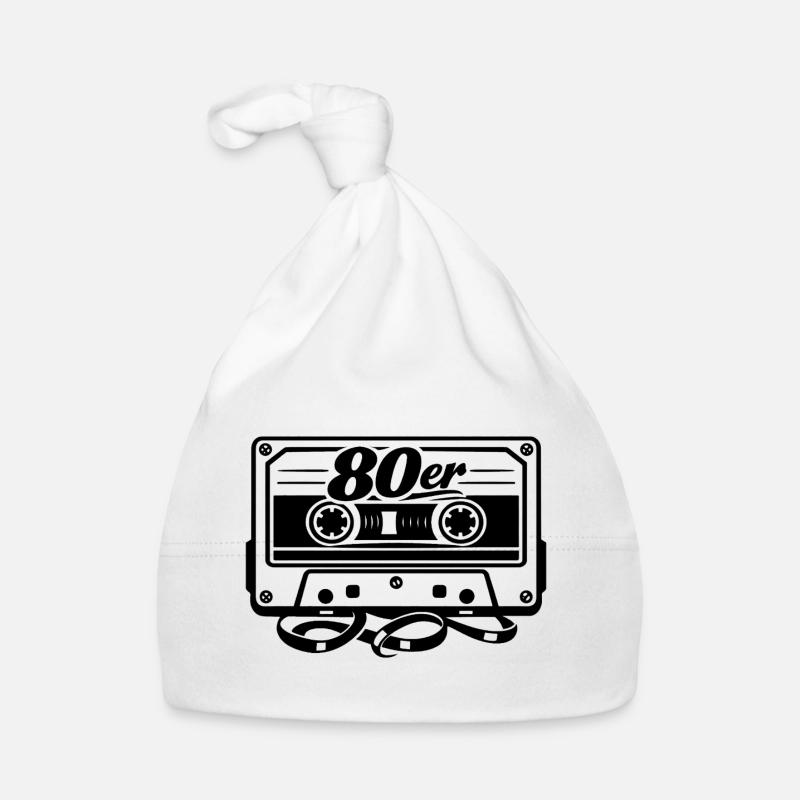 80er Kassette Retro Baby Bio-Mütze
