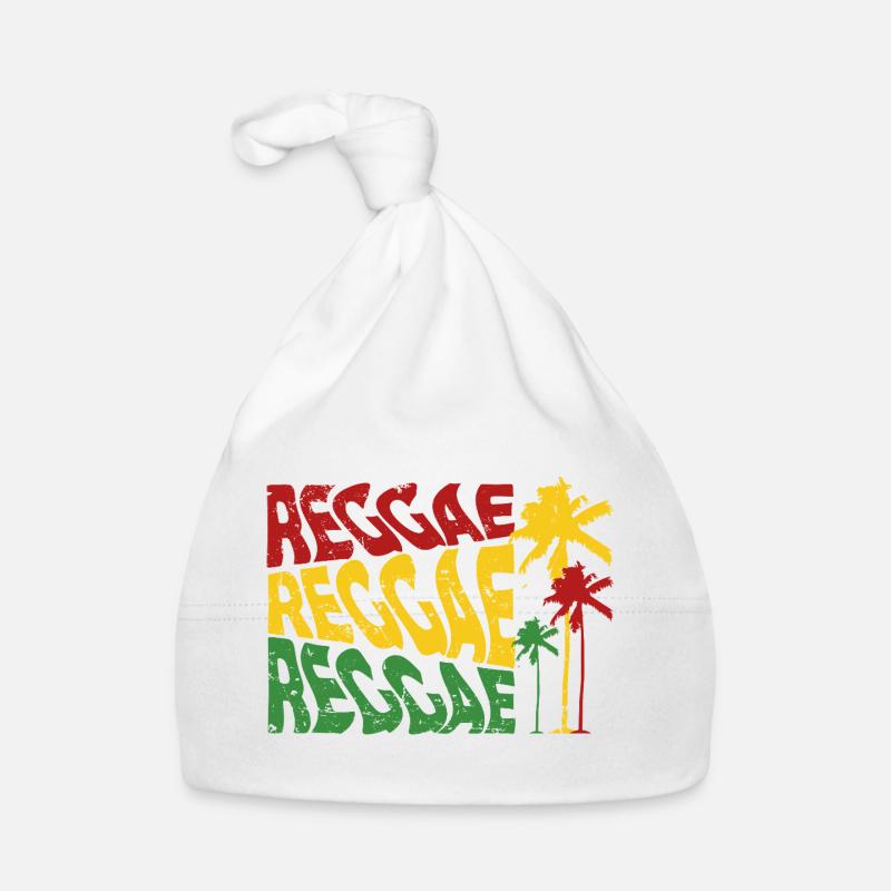Reggae Palm Trees Organic Baby Cap