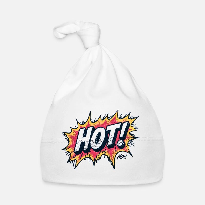 Hot Comic Explosions Design Organic Baby Cap