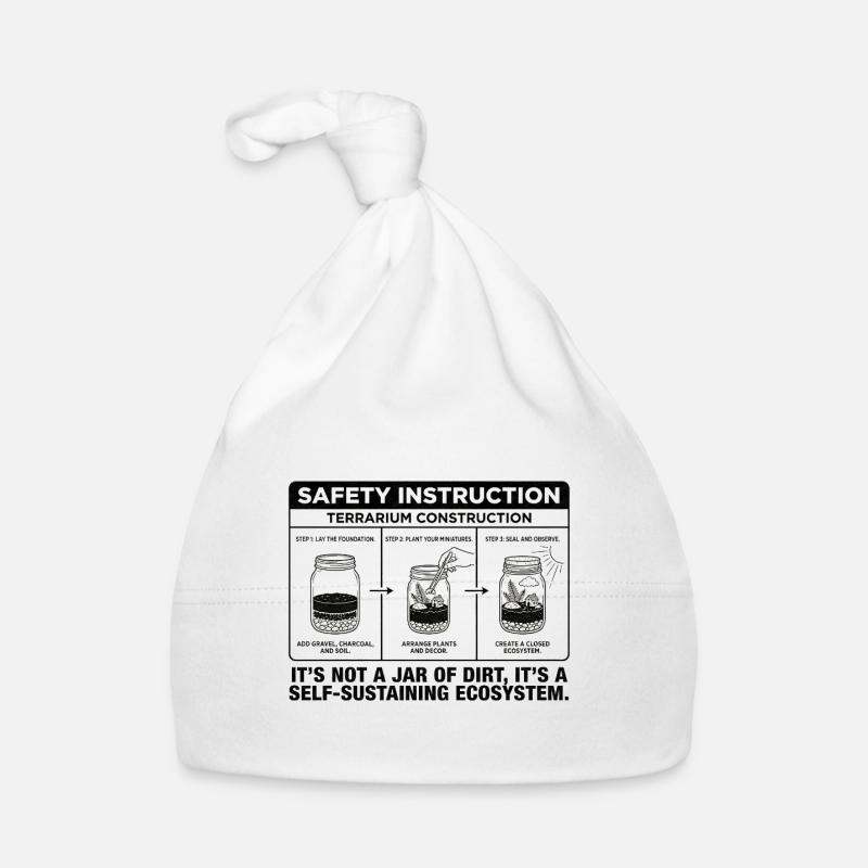 Guide de construction de terrarium : pas juste un bocal de Di - Bonnet bio Bébé - blanc