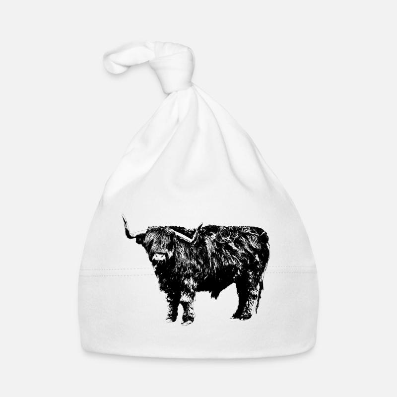 Highland Cattle Baby Bio-Mütze