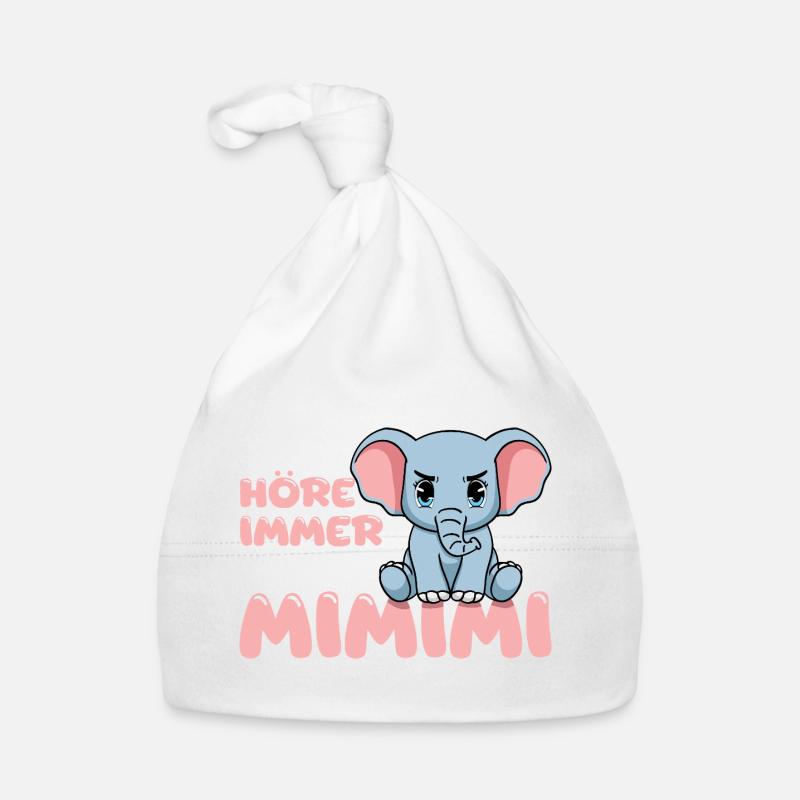 Ich Höre Immer Nur Ein Mimimi Elefant Baby Bio-Mütze
