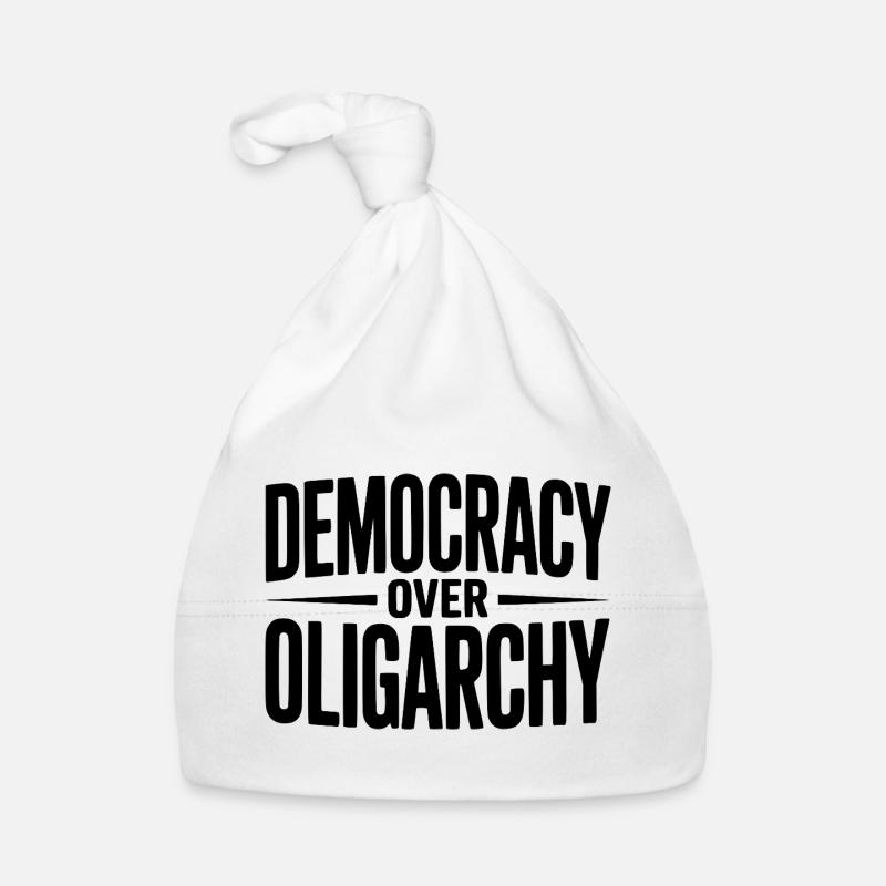 Democracy over Oligarchy Organic Baby Cap