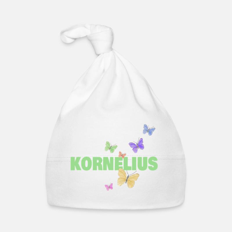 Cornelius with butterflies Organic Baby Cap