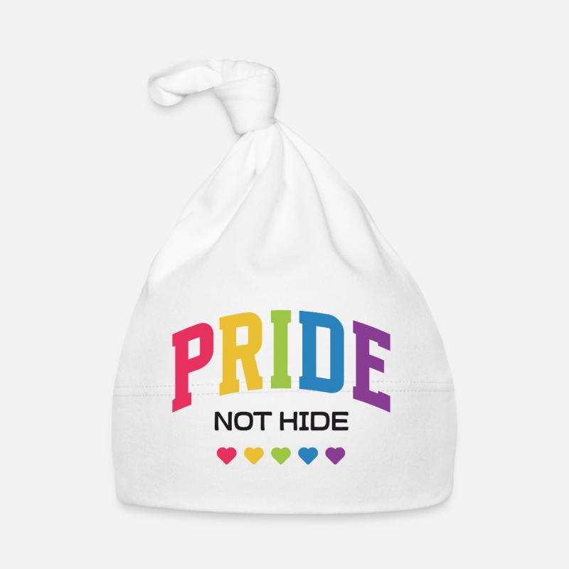 LGBTQ Pride Month -  Pride Not Hide Organic Baby Cap