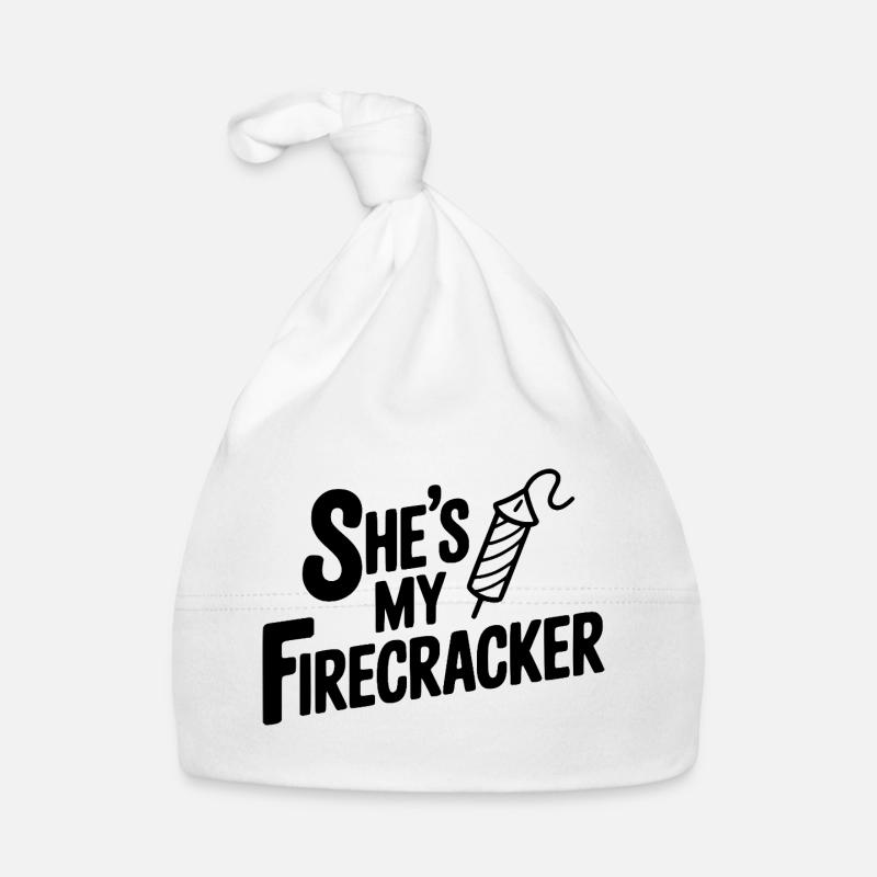 She's My Firecracker Organic Baby Cap