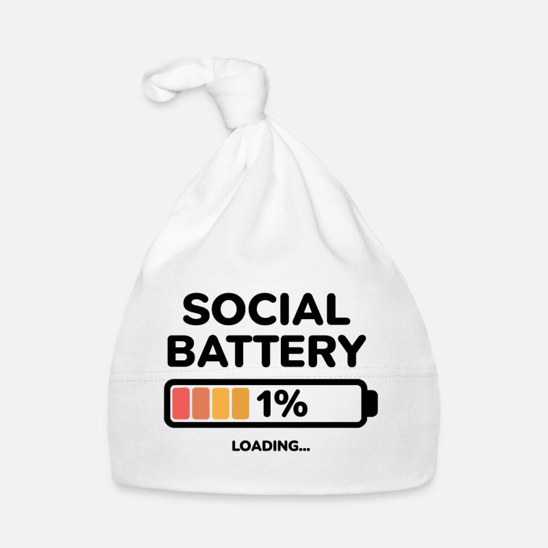 Conception de la batterie sociale à 1 % Bonnet bio Bébé