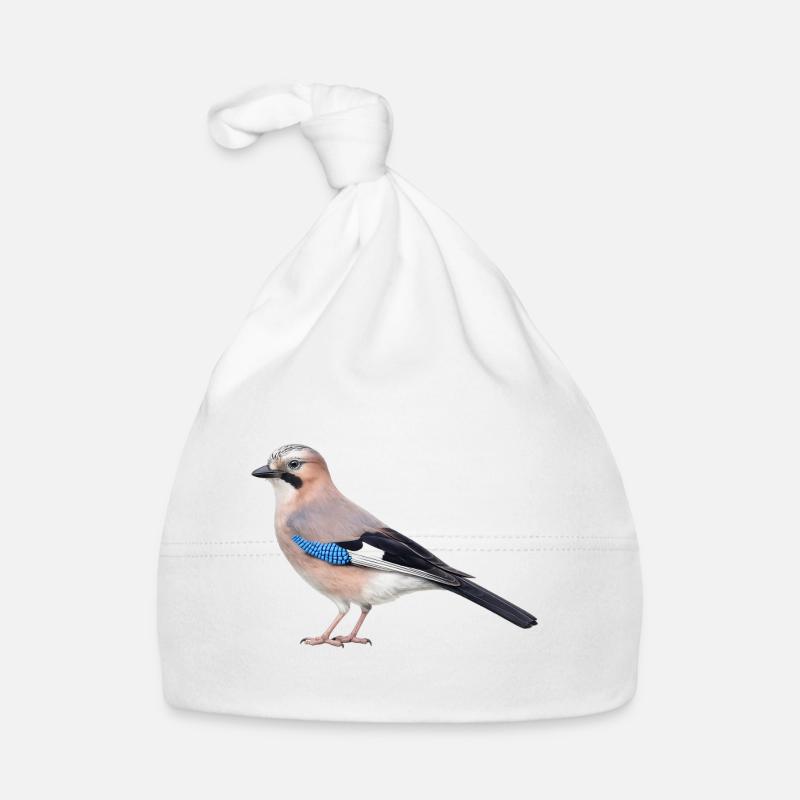 Realistischer Eichelhäher Baby Bio-Mütze