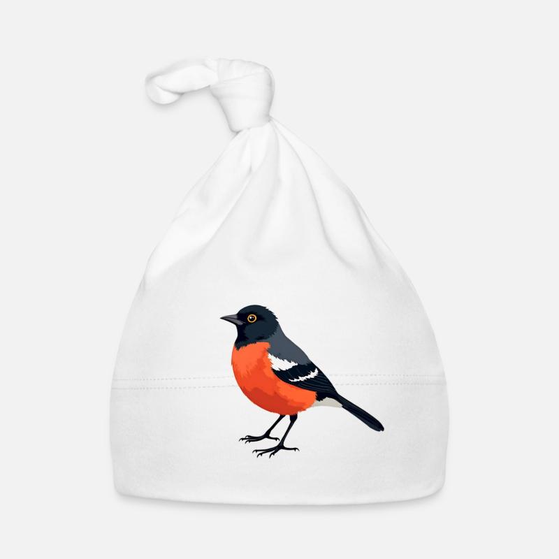 Oiseau Bullfinch Bonnet bio Bébé