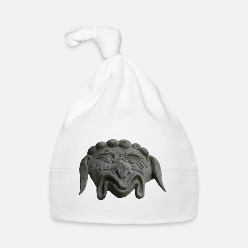 grinsende Steinmaske Baby Bio-Mütze