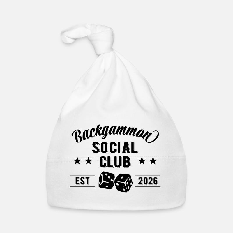 Backgammon Social Club | Name eintragen Baby Bio-Mütze