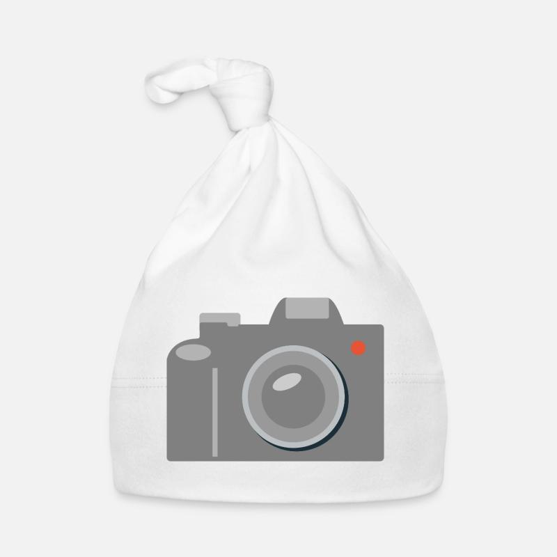 Icône de caméra Gris graphique Bonnet bio Bébé