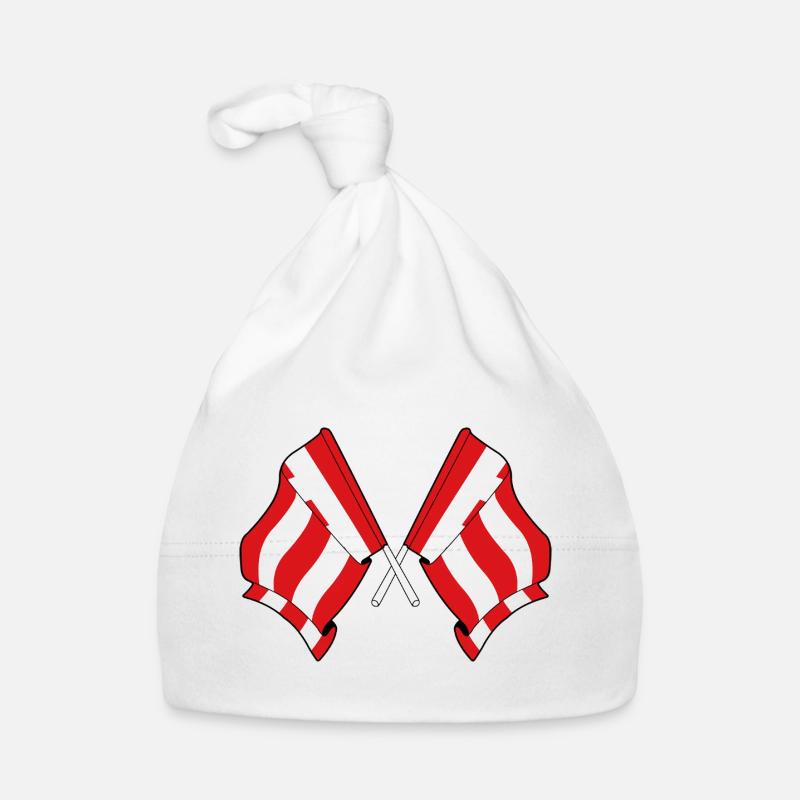 Eindhoven Twin Flags Organic Baby Cap