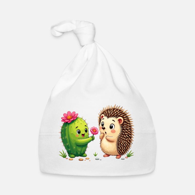 Ami Cactus & Hérisson : L’Amitié de la Fleur Bonnet bio Bébé