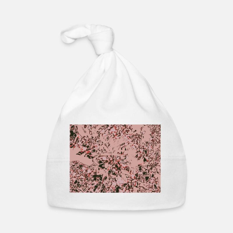 Rose Vines Abstract Pattern Organic Baby Cap