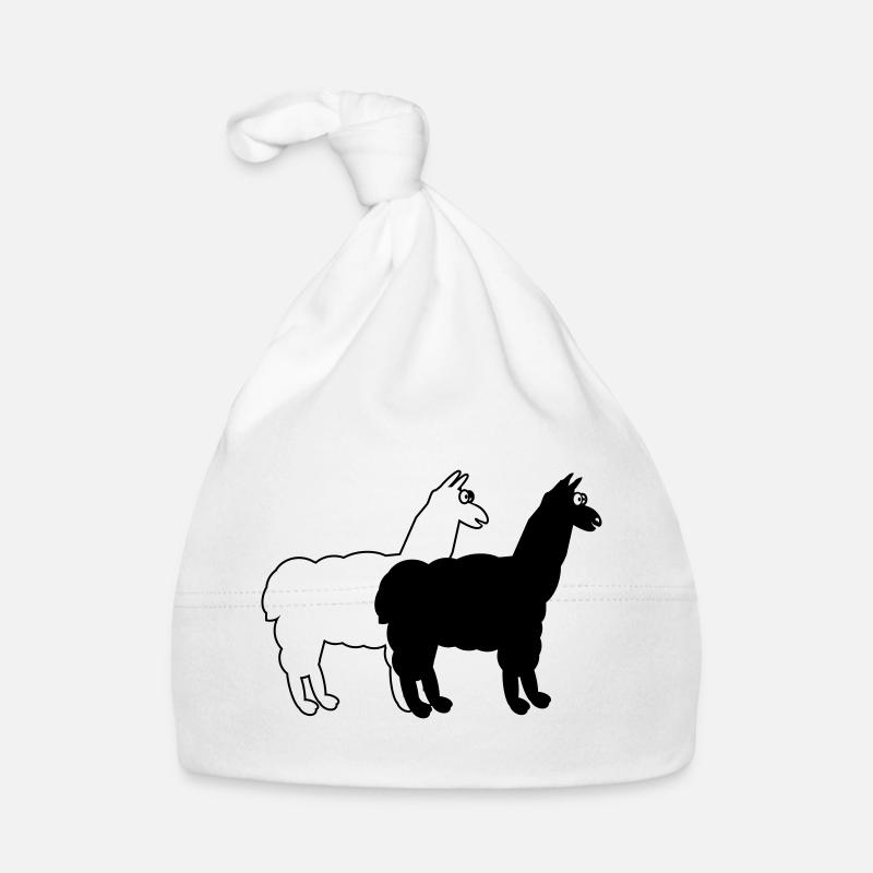 witzige Alpakas  Baby Bio-Mütze