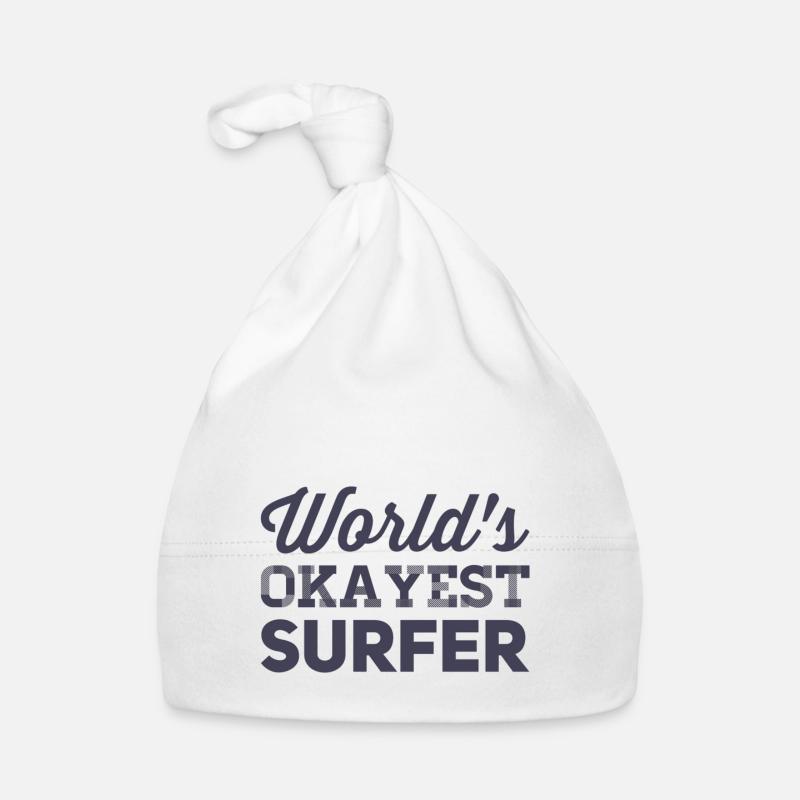 Surfer chemise - Bonnet bio Bébé - blanc