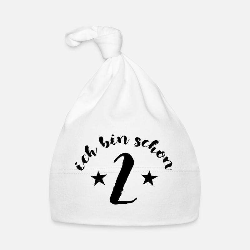 Ich bin schon 2, Zwei, Kindergeburtstag Baby Bio-Mütze