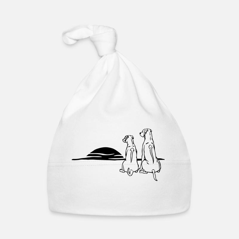 2 Rhodesian Ridgebacks Organic Baby Cap