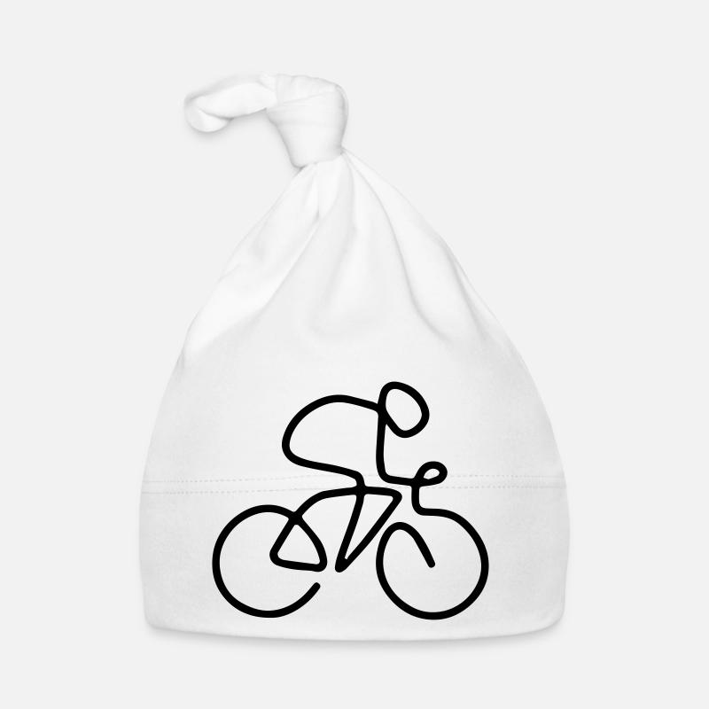One line cyclist Organic Baby Cap