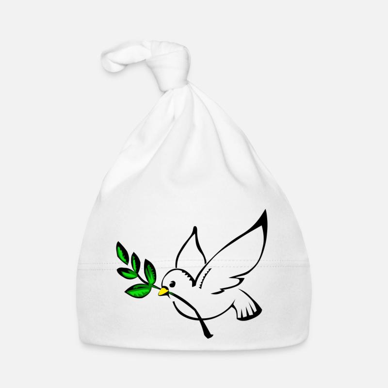 Frieden Taube Baby Bio-Mütze