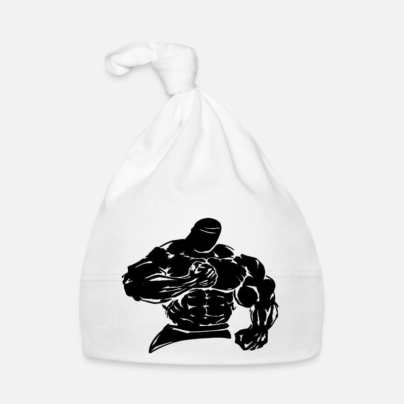 bodybuilding / fighting - Bonnet bio Bébé - blanc