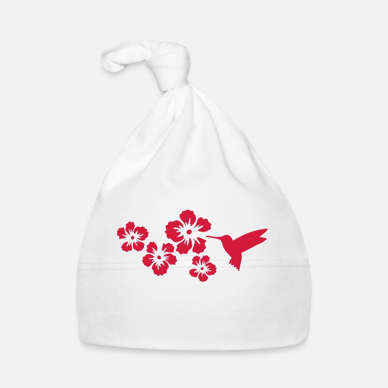 colibri fleurs d'hibiscus Bonnet bio Bébé